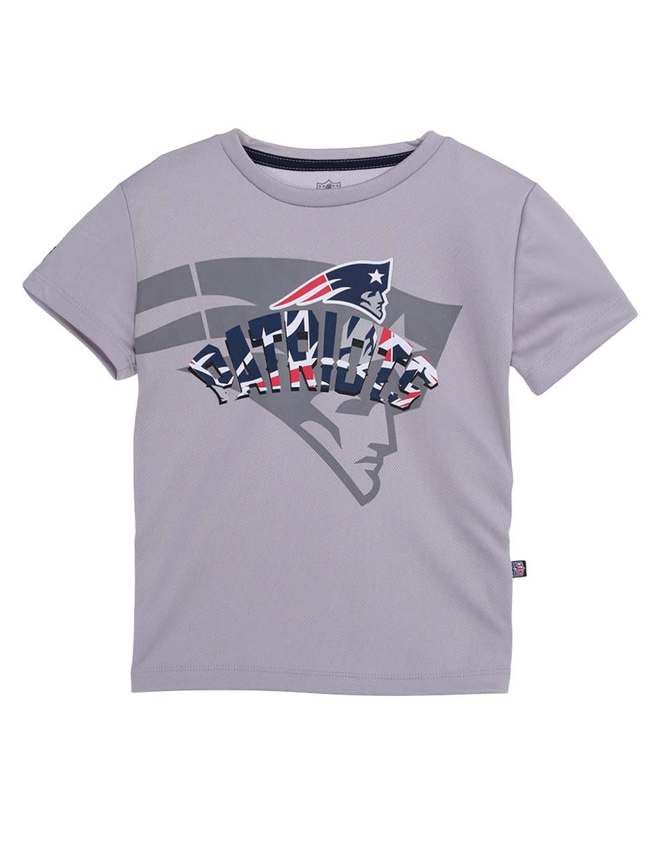 Playera deportiva para fútbol americano Equipos Inter. New England Patriots de niño