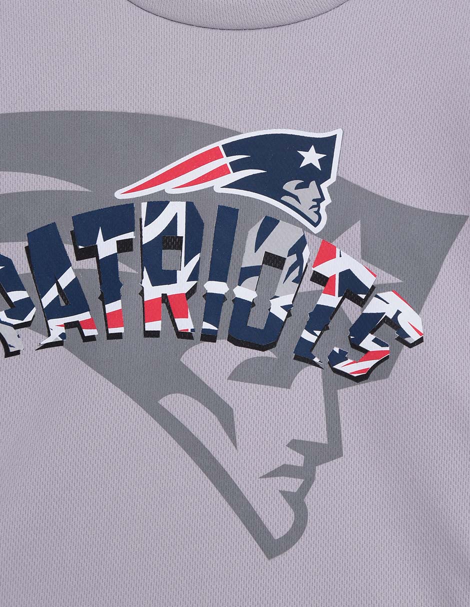 Playera deportiva para fútbol americano Equipos Inter. New England Patriots de niño