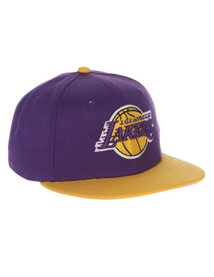 Gorra visera plana snapback para básquetbol NBA Los Angeles Lakers para adulto