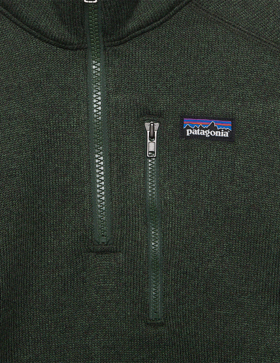 Sudadera outdoor Patagonia Better Sweater 1/4-Zip Fleece con bolsas para niño