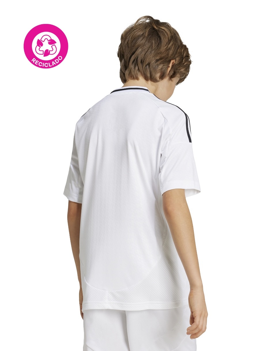 Jersey de Real Madrid Club de Fútbol local manga corta Adidas para niño