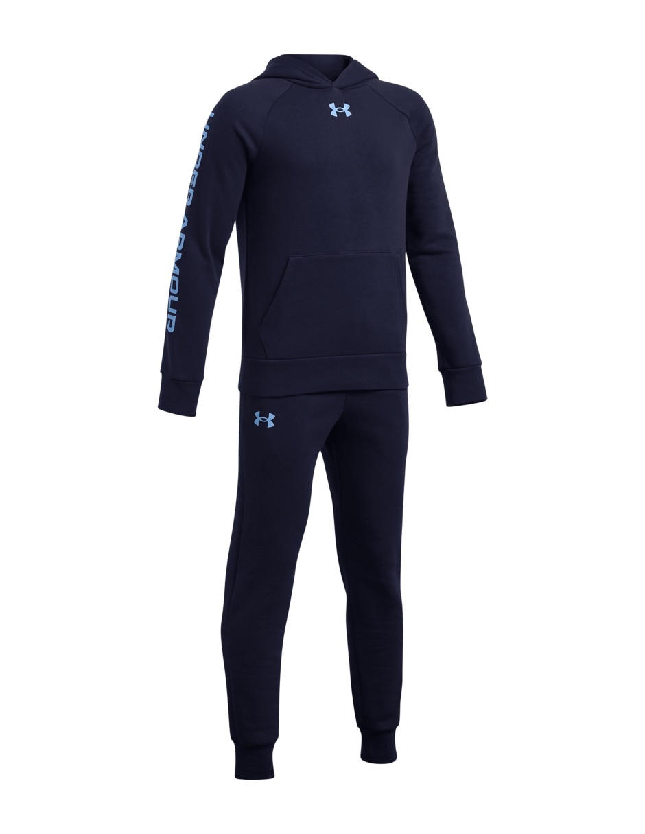 Conjunto deportivo ua rival fleece suitblu para niño