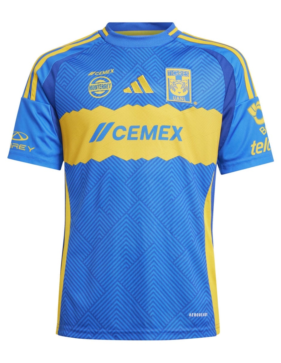 Jersey de Tigres UANL visitante manga corta Adidas para niño
