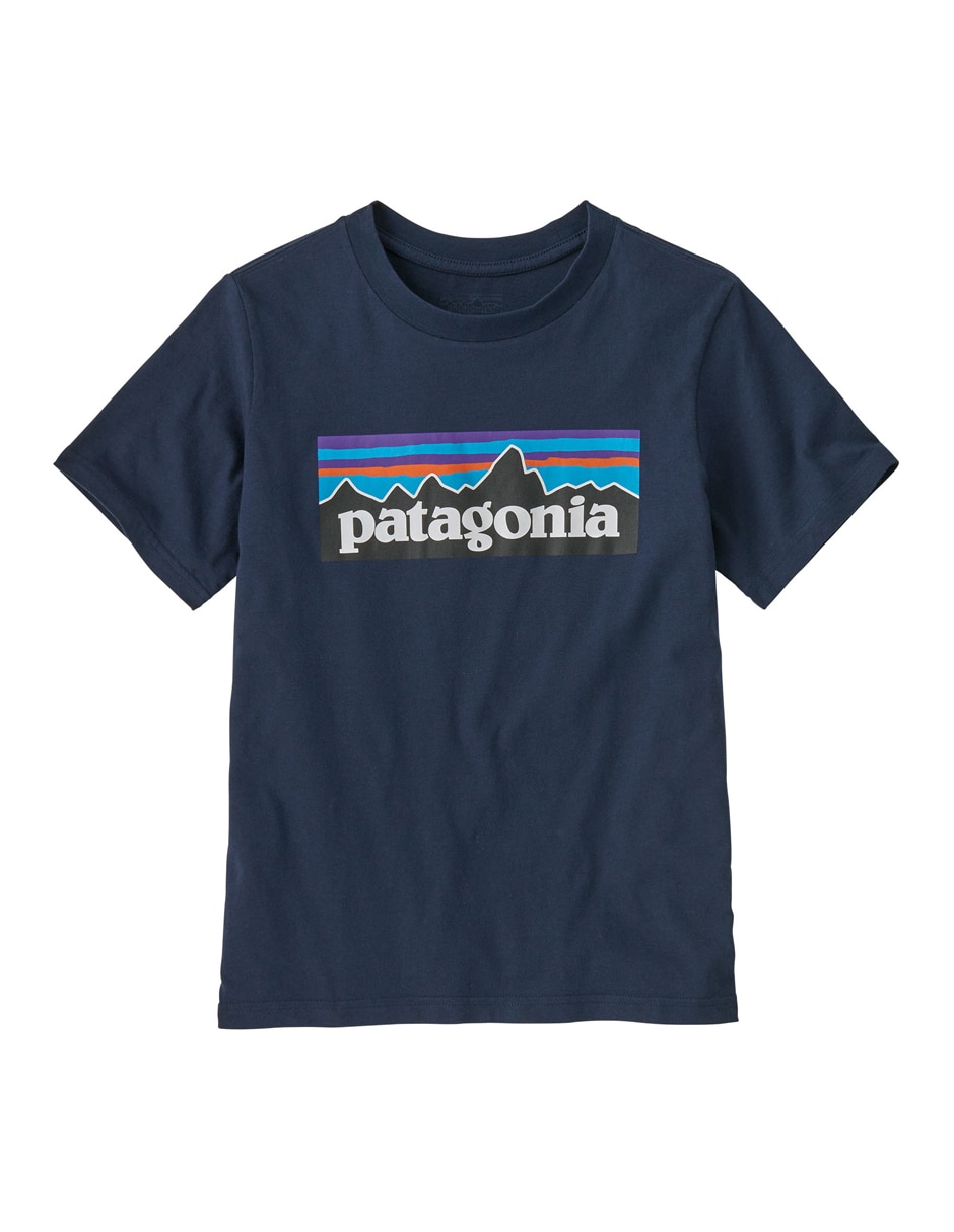 Playera deportiva outdoor Patagonia P-6 Logo de niño