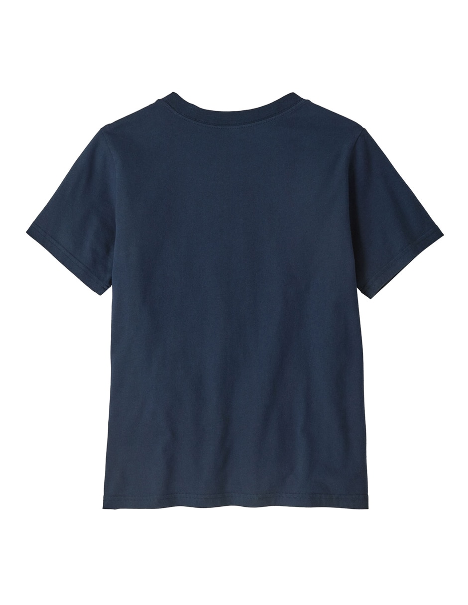 Playera deportiva outdoor Patagonia P-6 Logo de niño