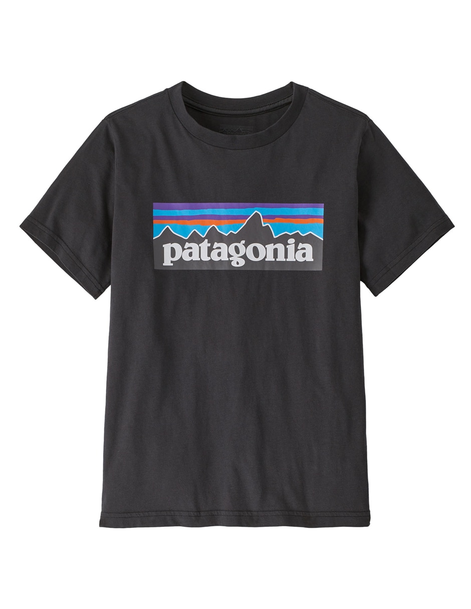 Playera deportiva outdoor Patagonia P-6 Logo de niño