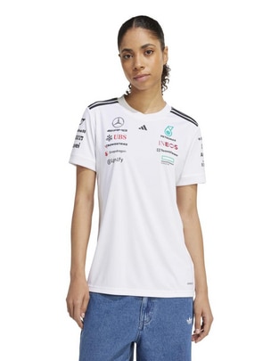 Playera manga corta Adidas Motorsport Mercedes - Amg Petronas cuello redondo para mujer