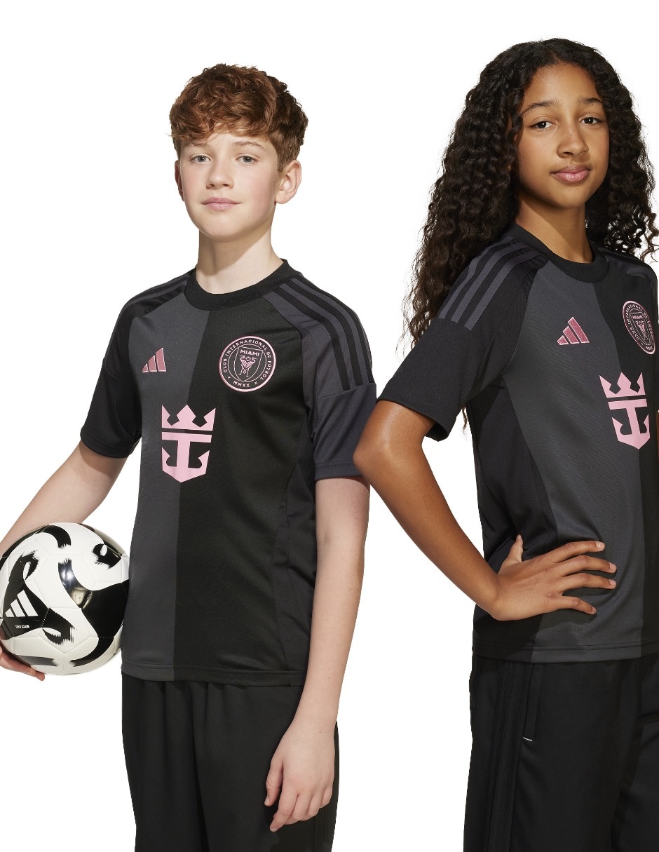Jersey de  Inter de Miami visitante manga corta Adidas  para niño