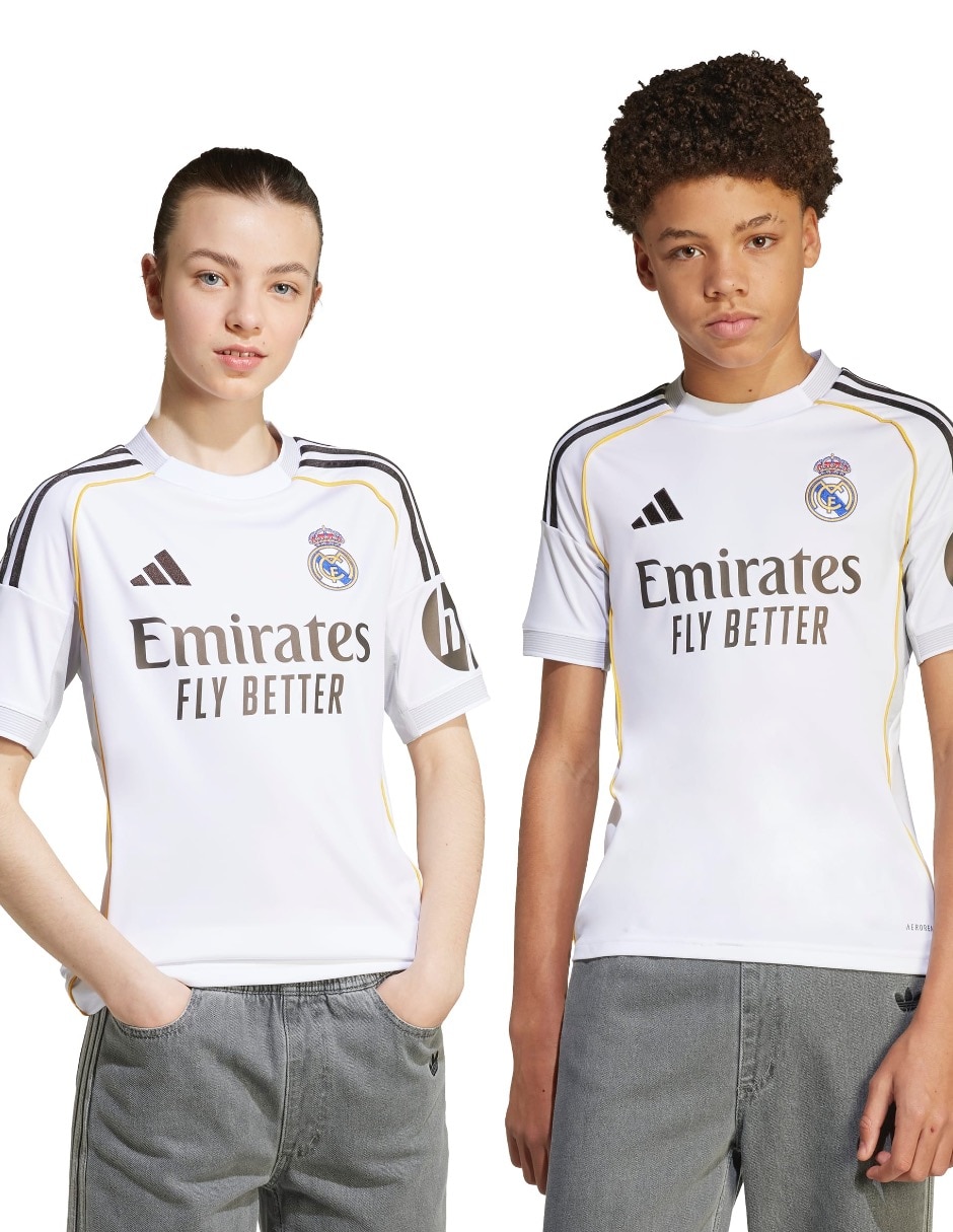 Jersey de Real Madrid Club de Fútbol local manga corta unisex 9