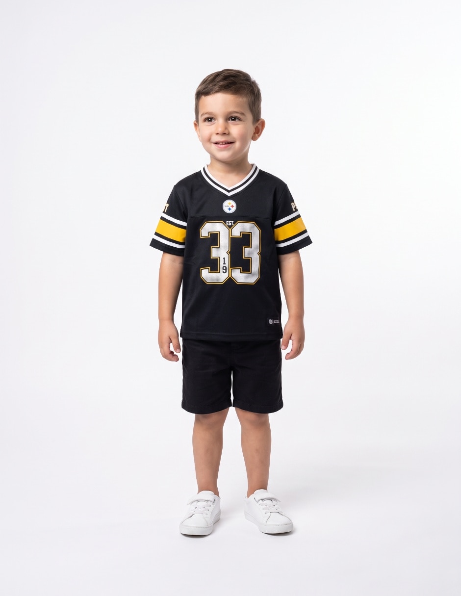 Jersey de Pittsburgh steelers de manga corta para niño Jersey de Pittsburgh steelers de manga corta para niño