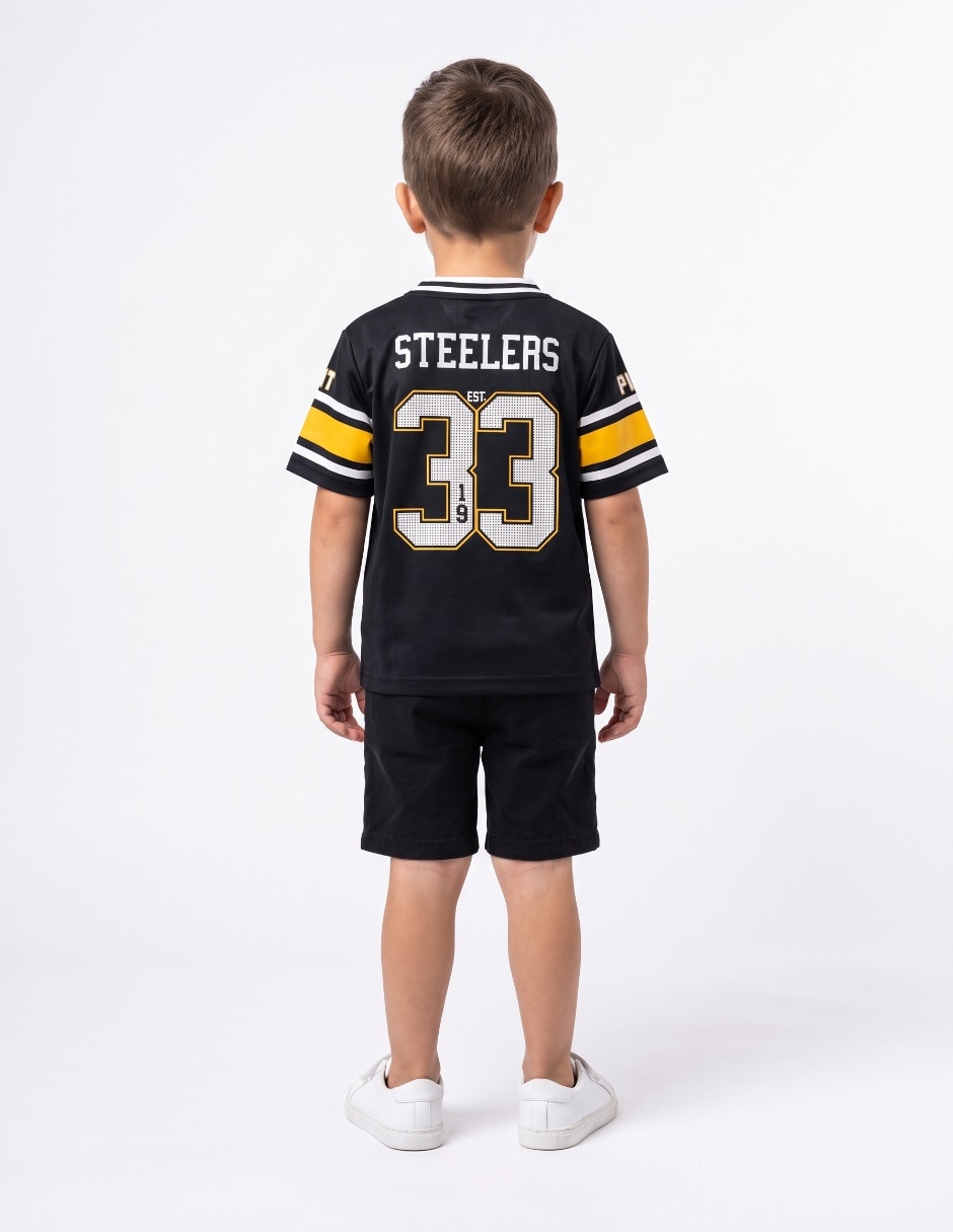 Jersey de Pittsburgh steelers de manga corta para niño 2