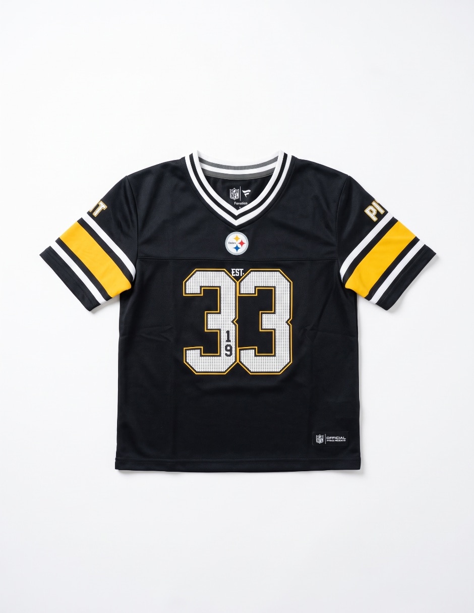 Jersey de Pittsburgh steelers de manga corta para niño 4