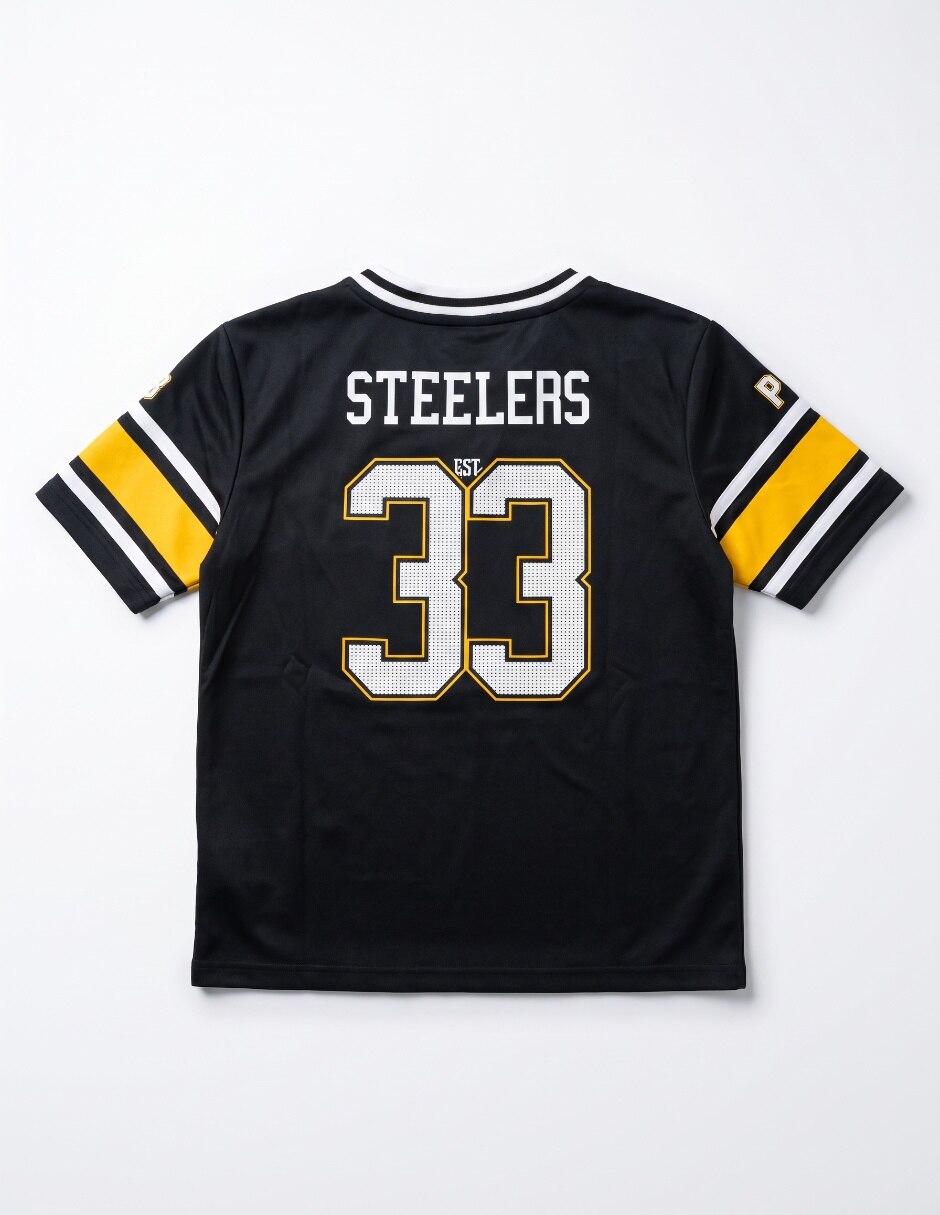Jersey de Pittsburgh steelers de manga corta para niño 5