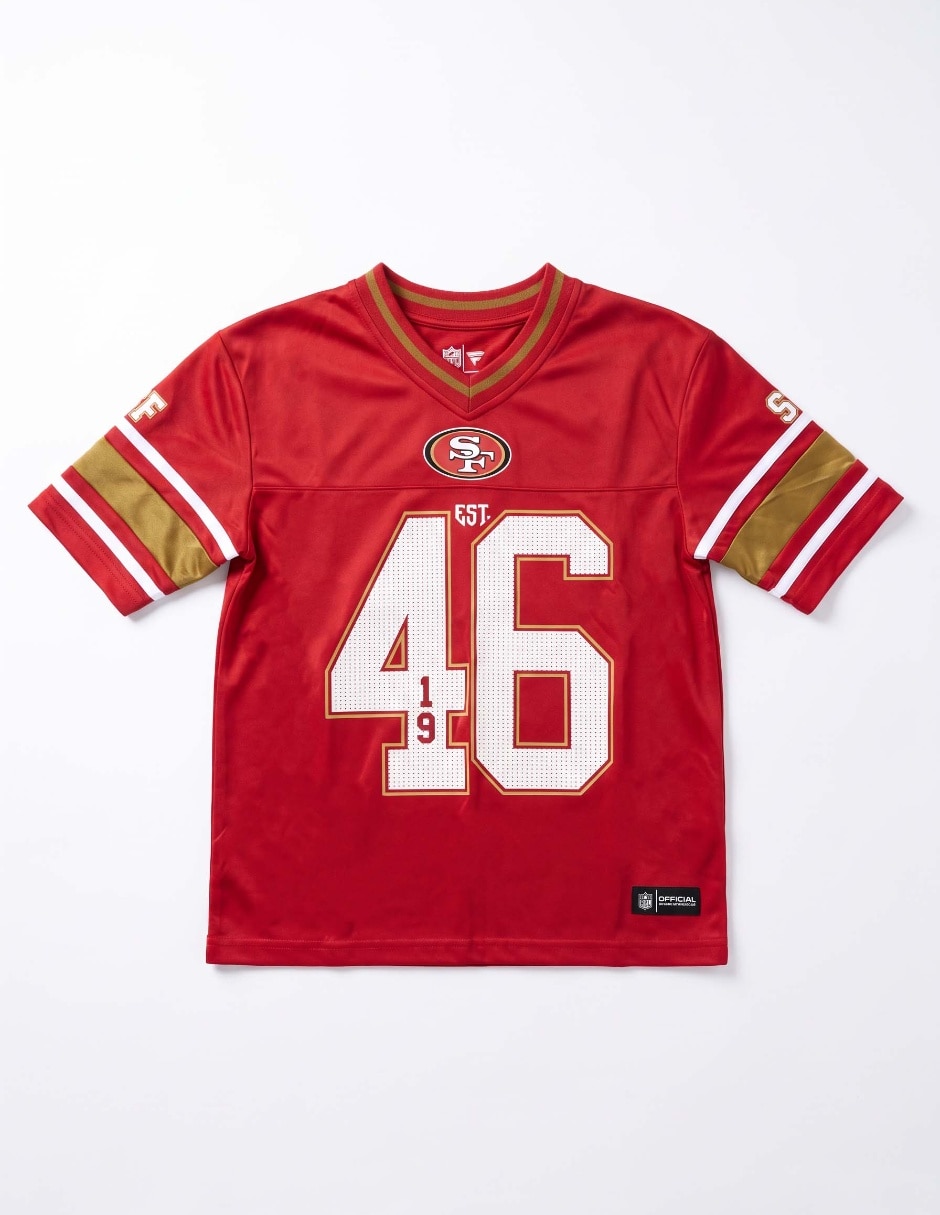 "jersey de" san francisco 49ers tercer equipo "para" niño 4