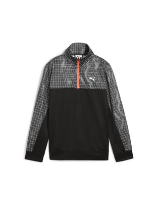 Sudadera Puma Tad Ess Aop Poly Halfzip B con capucha para niño Sudadera Puma Tad Ess Aop Poly Halfzip B con capucha para niño