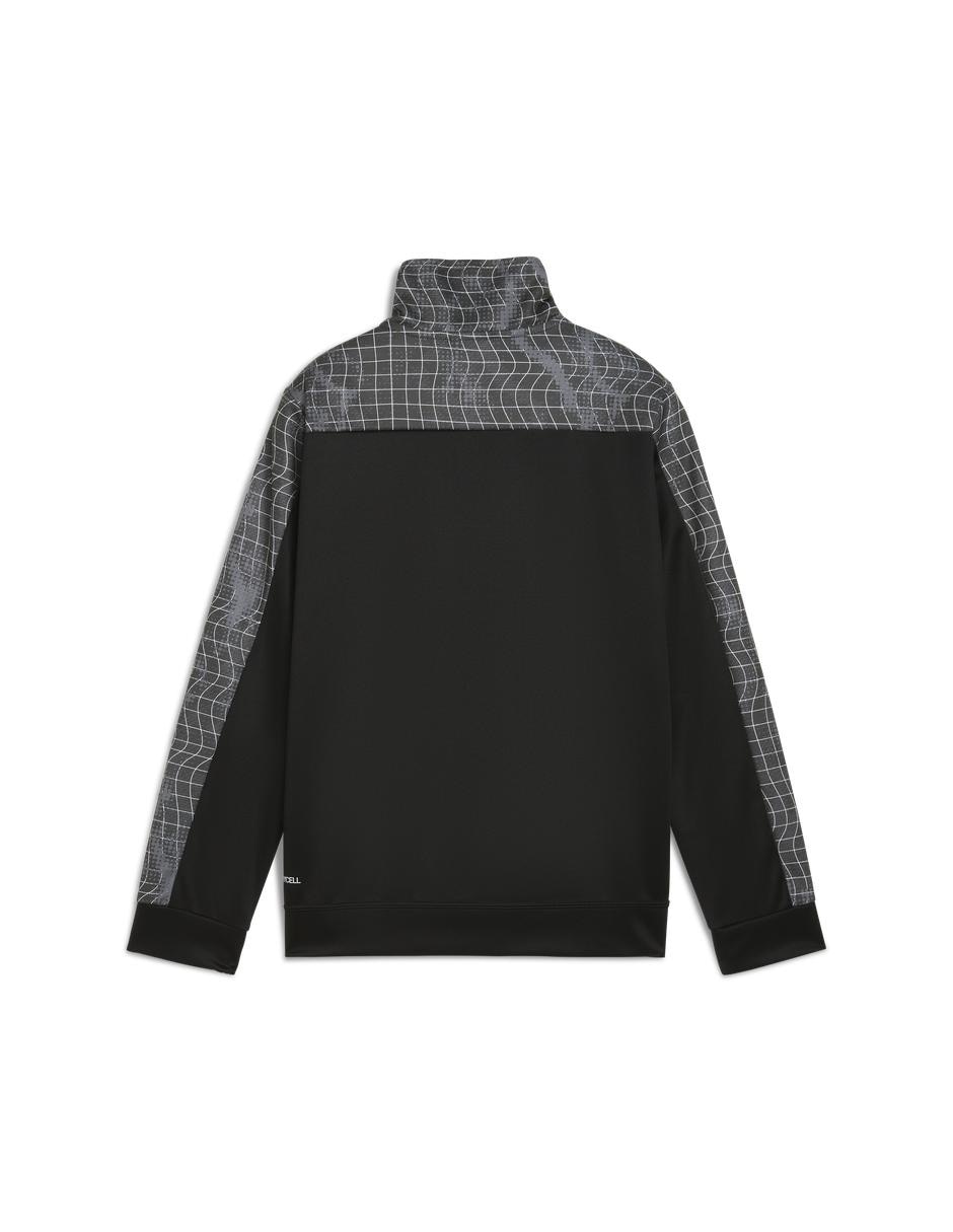 Sudadera Puma Tad Ess Aop Poly Halfzip B con capucha para niño
