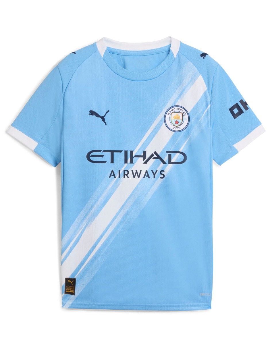 Jersey de Manchester City local manga corta Puma para niño