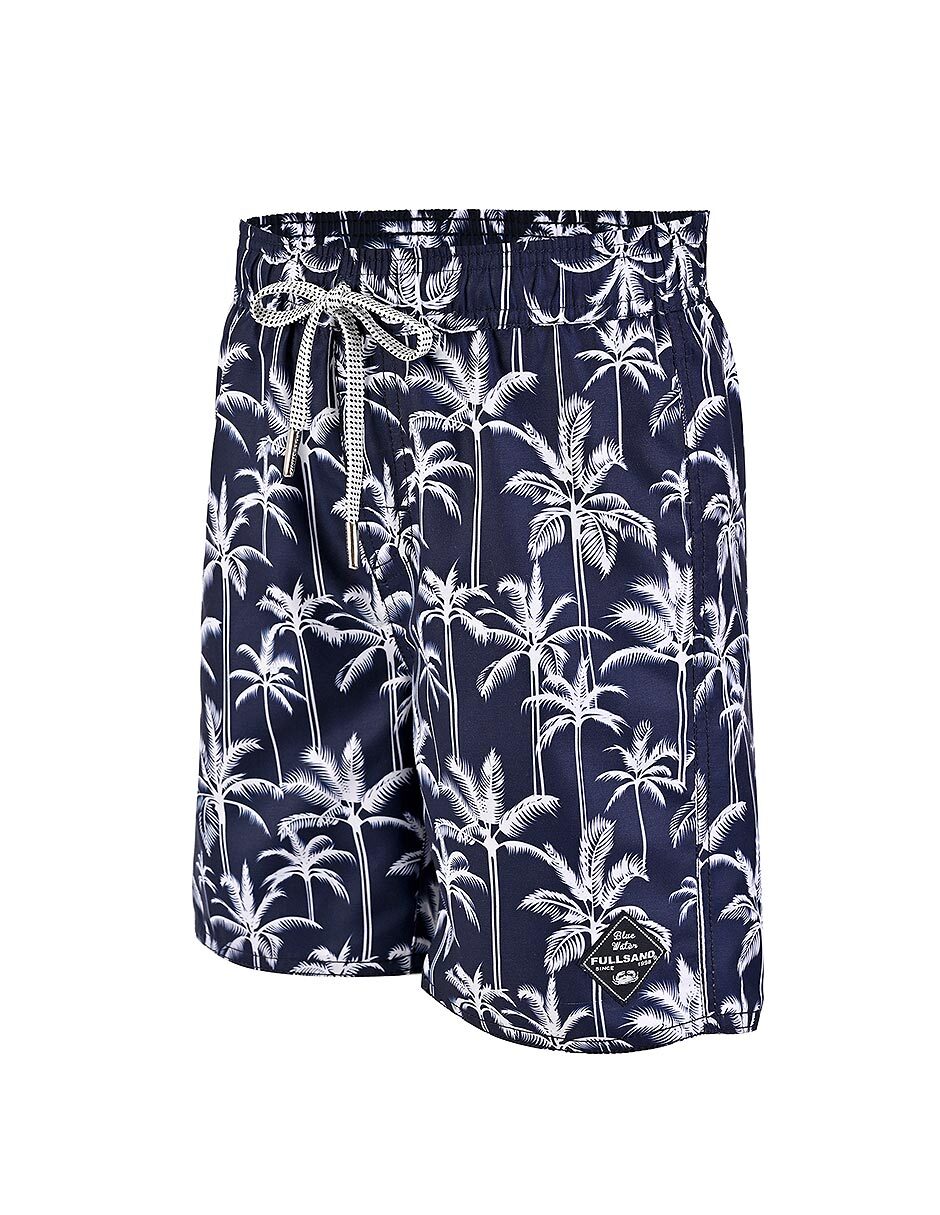 Short calzón de malla integrado Palmeras para natación niño 4