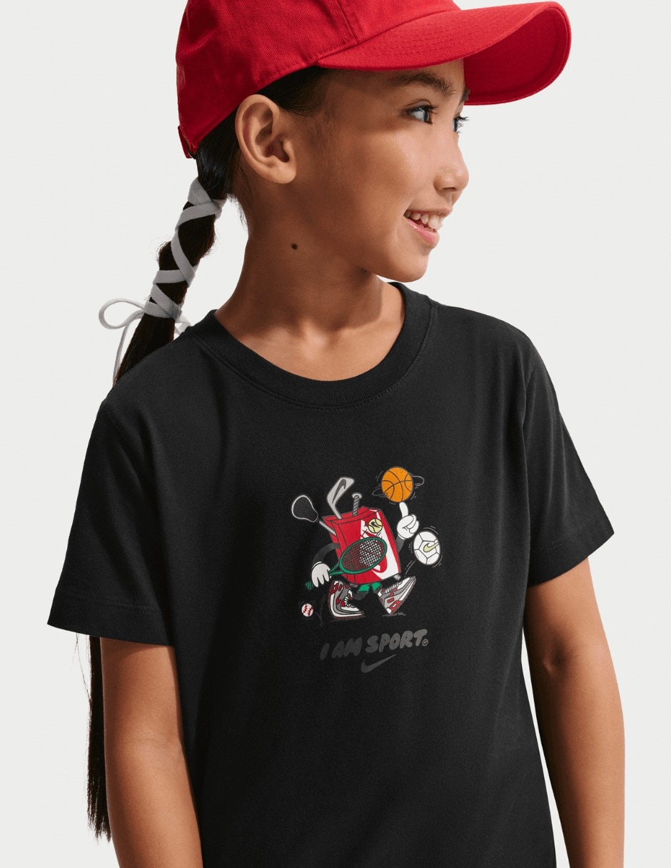 Playera deportiva para entrenamiento de niña