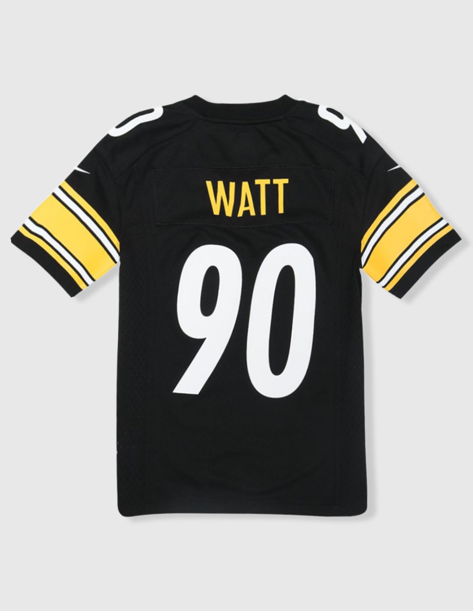Jersey de Pittsburgh Steelers local de T.J. Watt jugador para niño 4