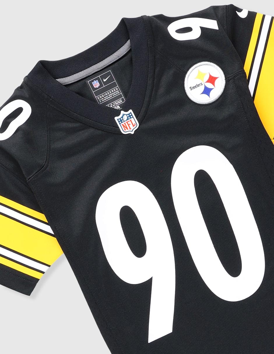 Jersey de Pittsburgh Steelers local de T.J. Watt jugador para niño 2