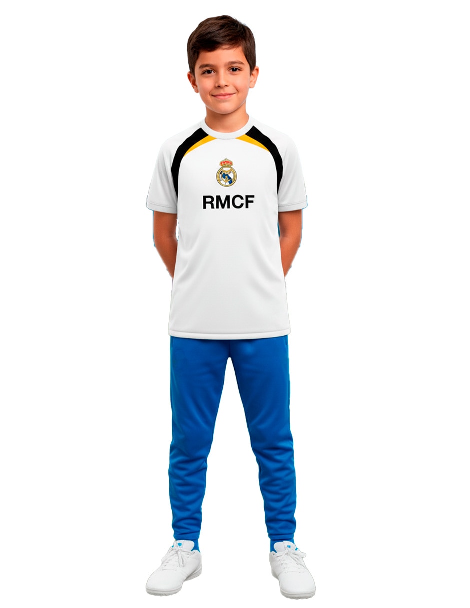Playera deportiva para fútbol Equipos Internacionales Real Madrid Club de niño