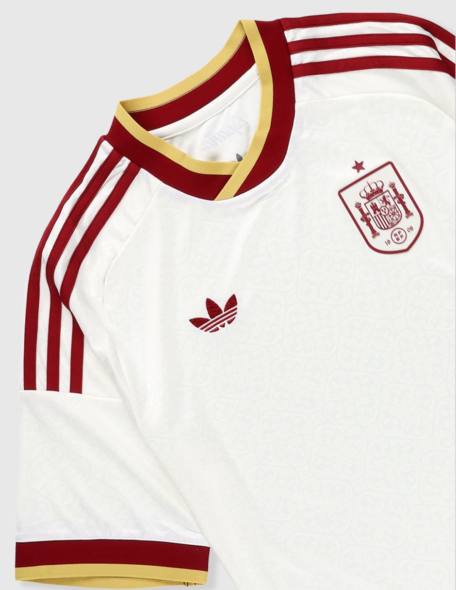 Jersey de Selección de Fútbol de España visitante manga corta game para niño 3