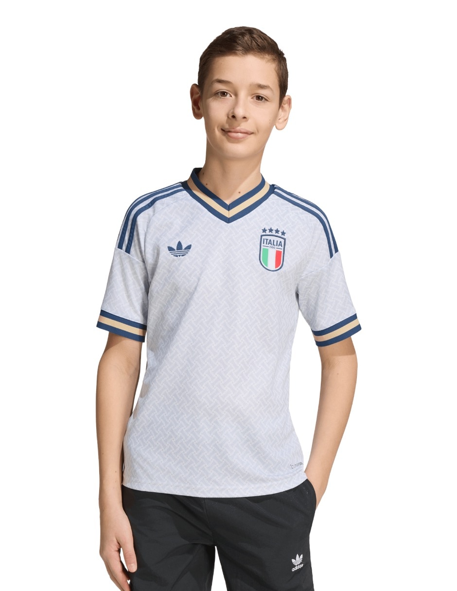 Jersey de Selección de fútbol de Italia visitante fan manga corta fan para niño Jersey de Selección de fútbol de Italia visitante fan manga corta fan para niño