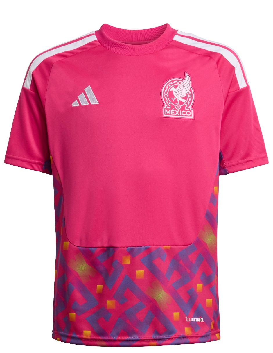 Jersey de Selección Nacional de México local manga corta Mundial Adidas para niño