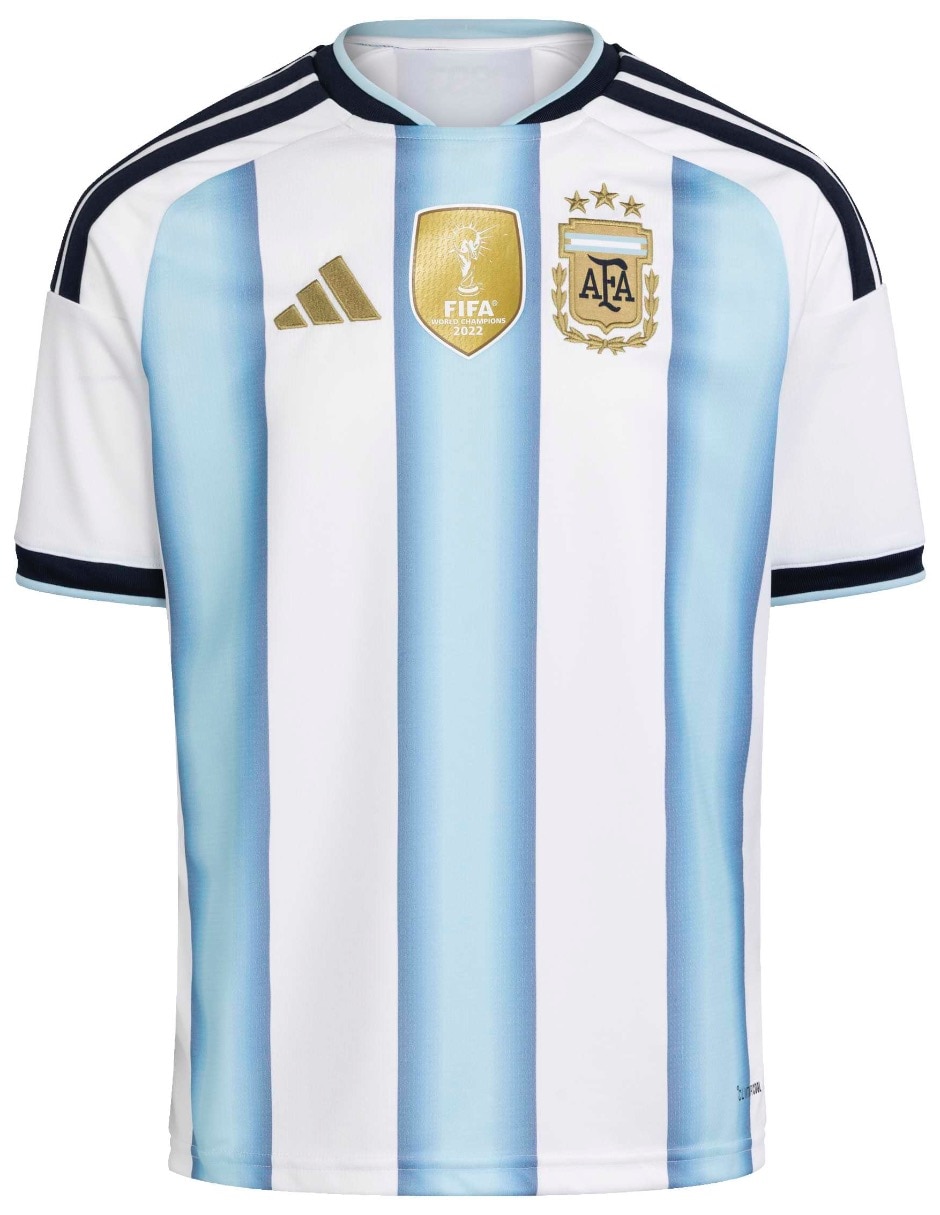 Jersey de Selección de fútbol de Argentina local manga corta para niño Jersey de Selección de fútbol de Argentina local manga corta para niño