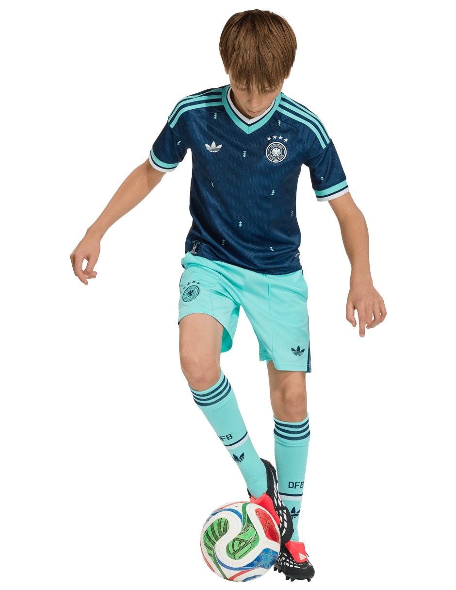 Jersey de Selección de fútbol de Alemania visitante manga corta fan para niño 5