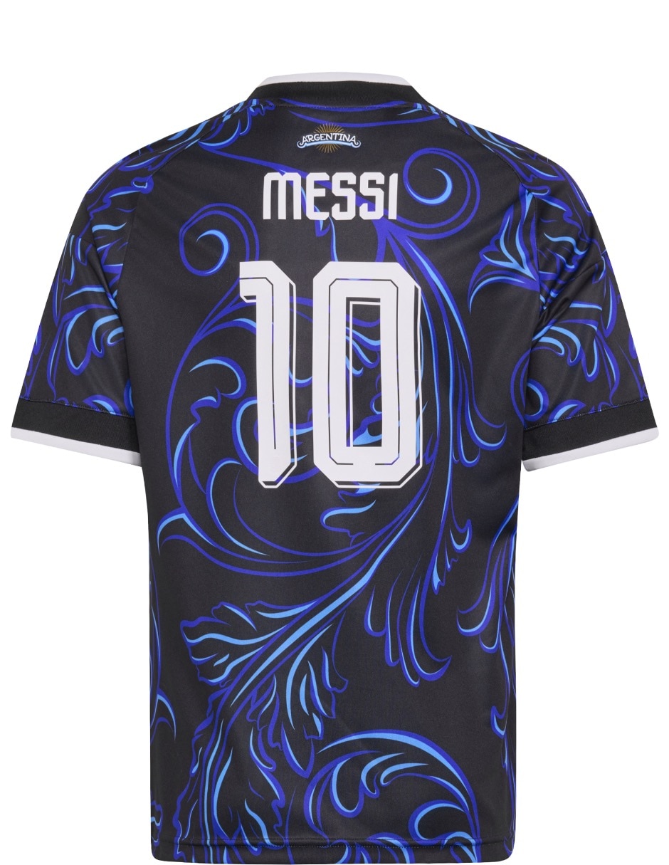 Jersey de Selección de fútbol de Argentina visitante manga corta Mundial Adidas fan para niño