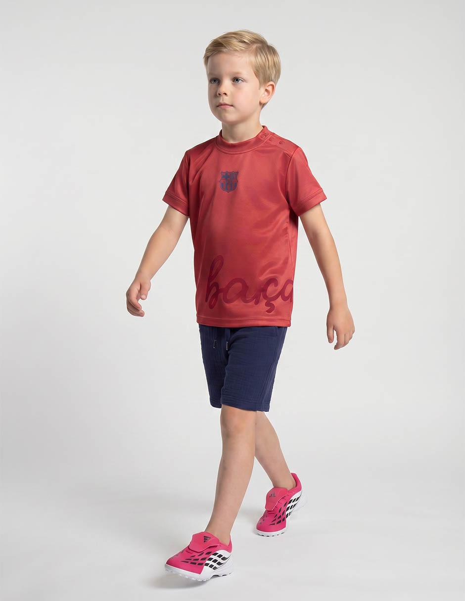 Playera deportiva para entrenamiento Club Barcelona de niña