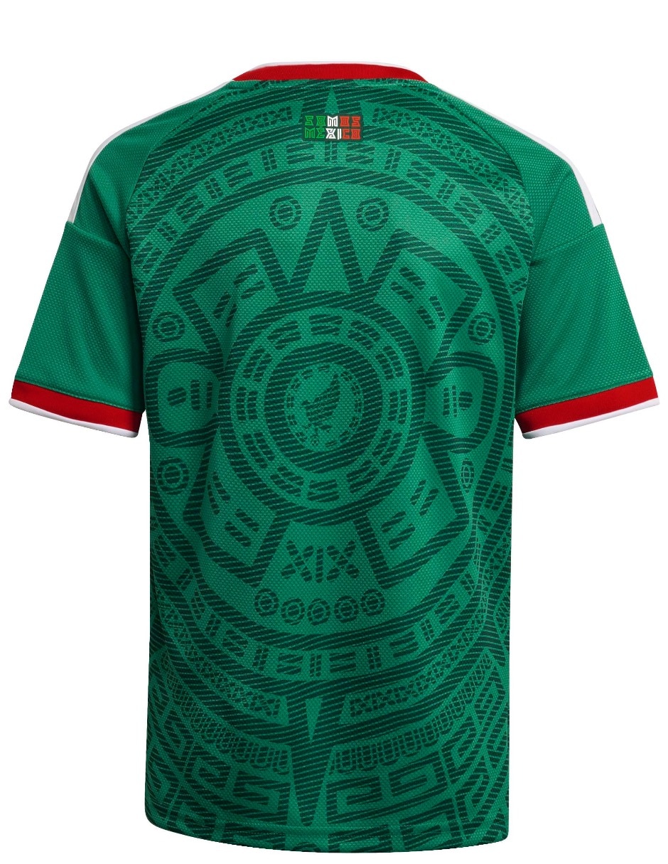 Jersey de Selección Nacional de México local manga corta Mundial Adidas para niño