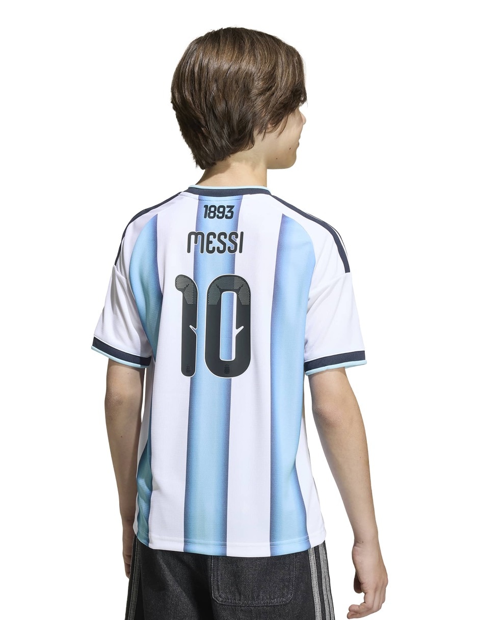 Jersey de Selección de fútbol de Argentina local de Lionel Messi manga corta para niño 2