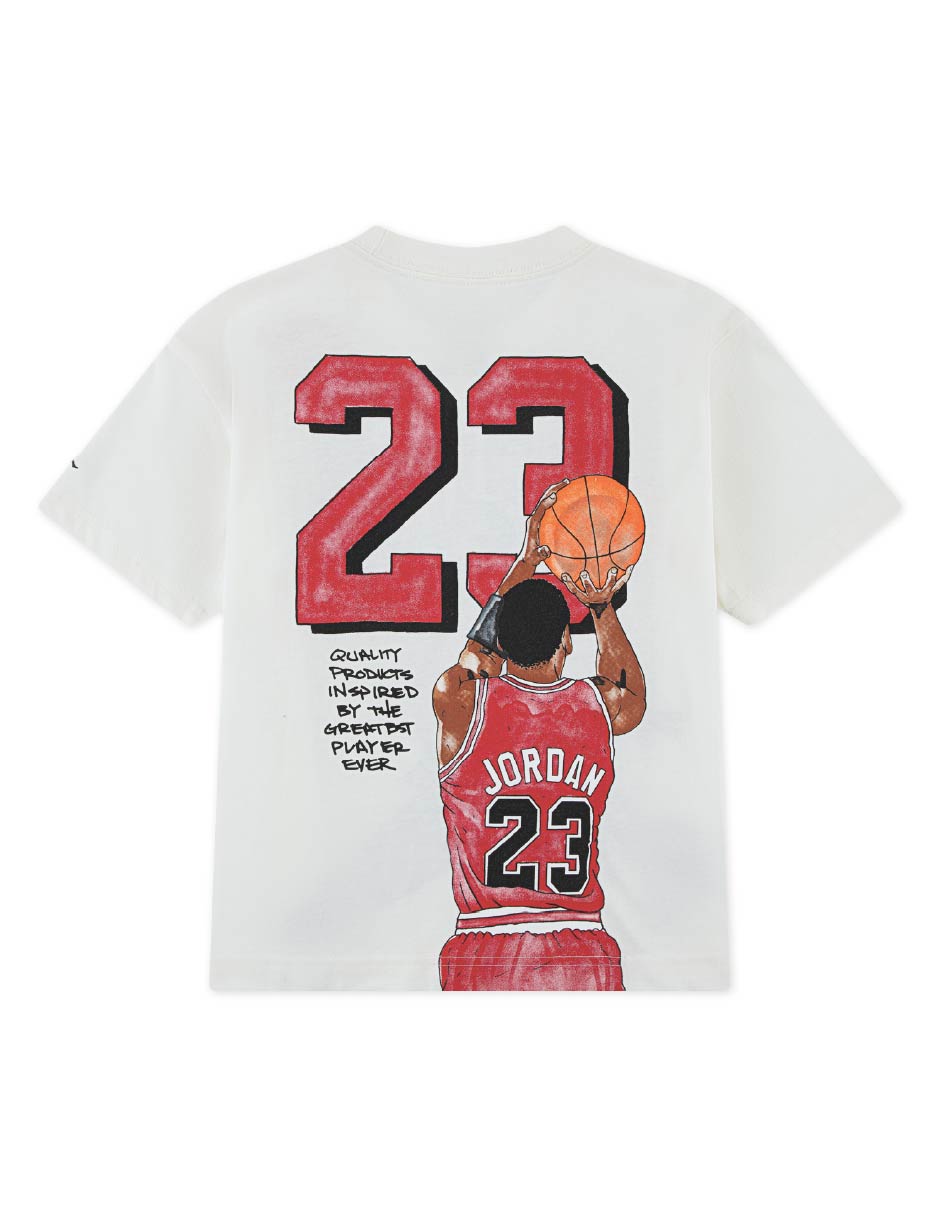 Playera deportiva para básquetbol de niño