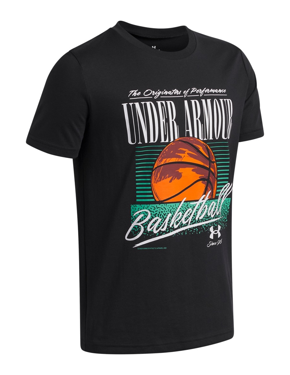 Playera deportiva para básquetbol de niño