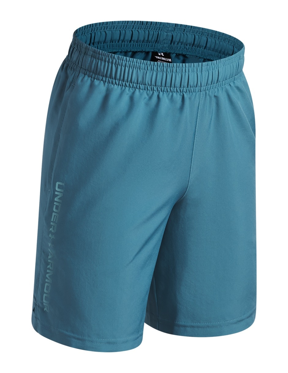 Short con bolsillos Under Armour Ua Tech Woven Wordmark Shortblu para entrenamiento niño