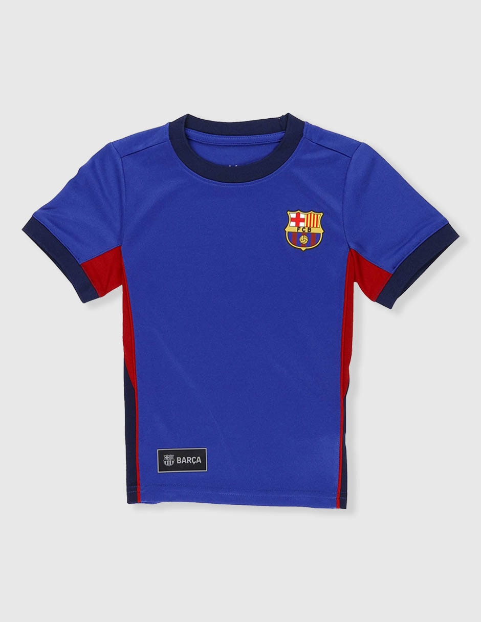 Jersey de fútbol club barcelona tercer equipo de manga corta fútbol fan para niño