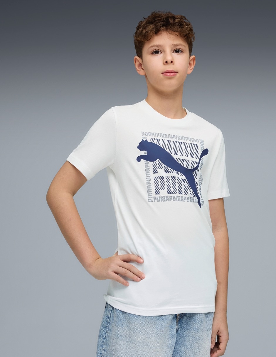 Playera puma manga corta para niño