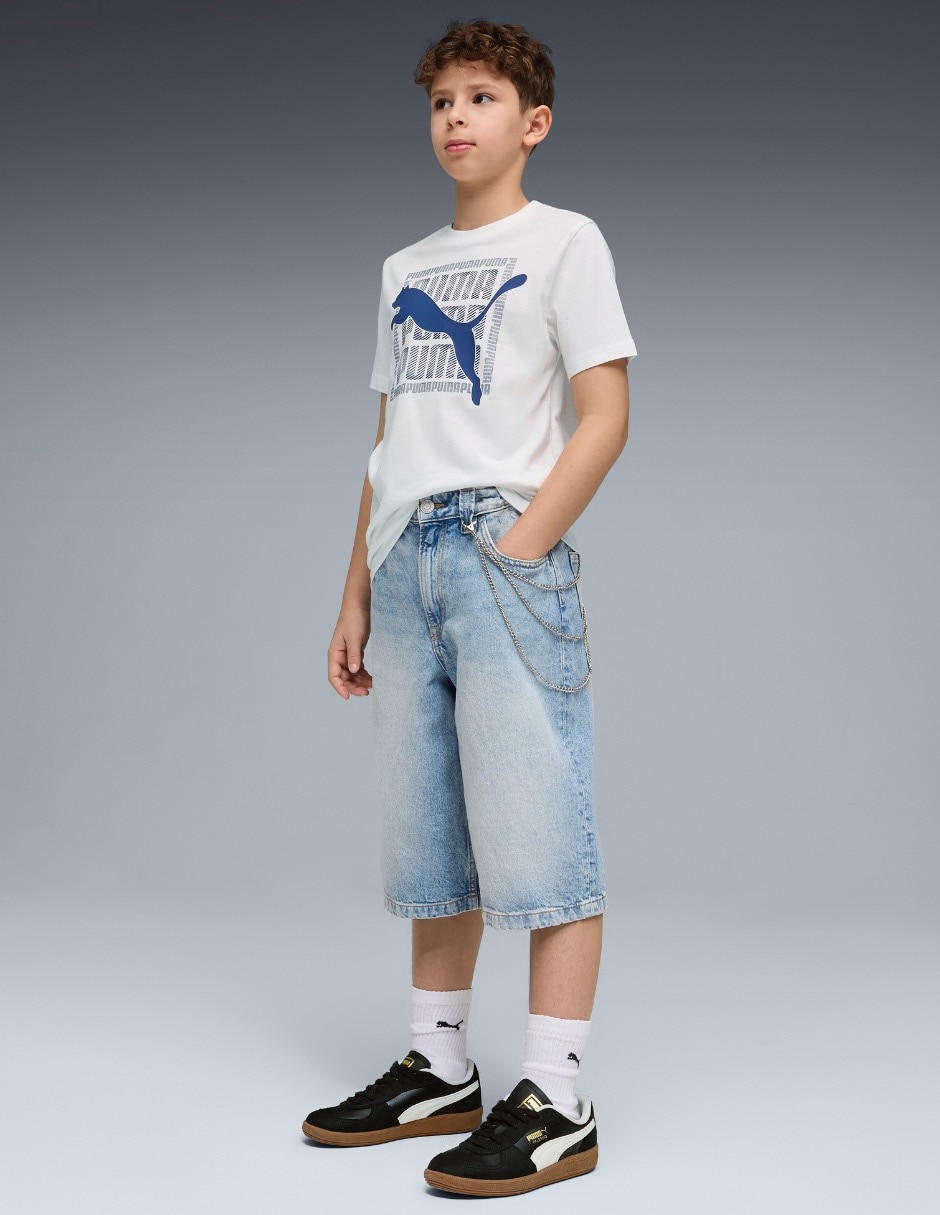 Playera puma manga corta para niño