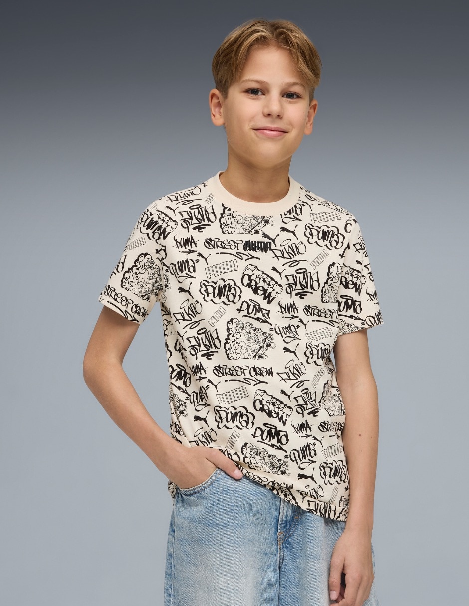 Playera deportiva para entrenamiento Puma de niño