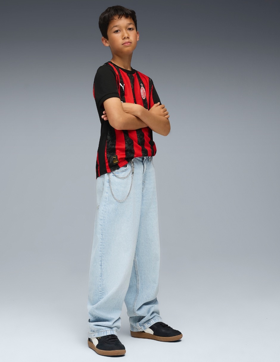 Jersey de AC Milan local fan para niño