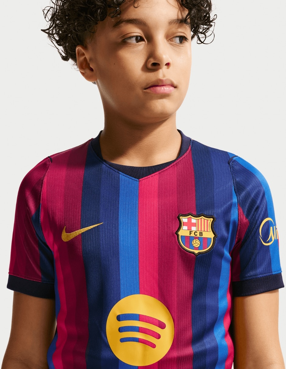 Playera deportiva para fútbol Club Barcelona de niño Playera deportiva para fútbol Club Barcelona de niño