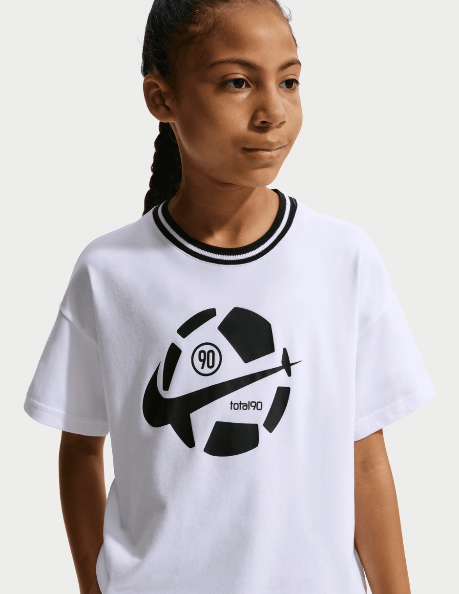 Playera deportiva para entrenamiento nike k nk df tee m90 gfb t90 de niño