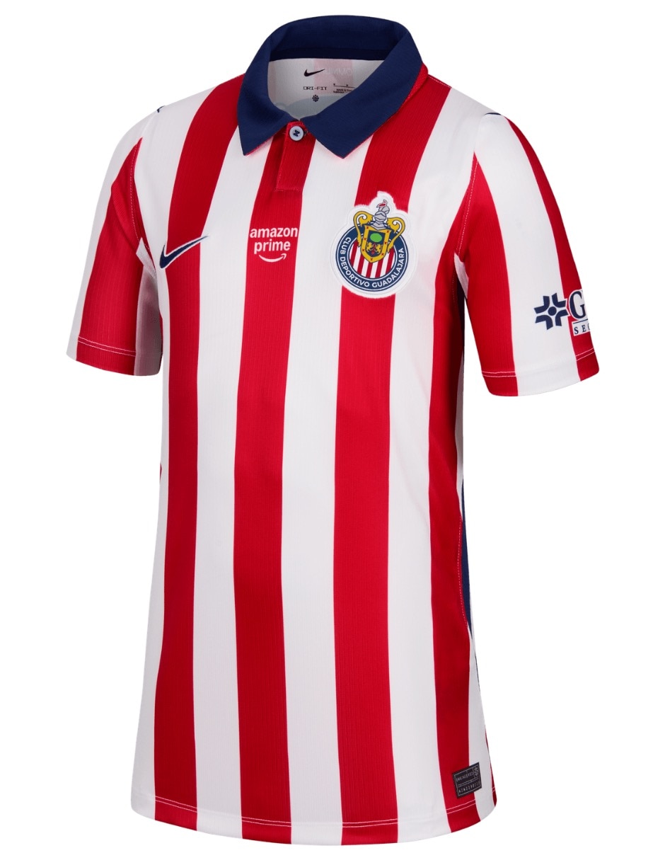 Jersey Club Deportivo Guadalajara entrenamiento manga corta para niño Jersey Club Deportivo Guadalajara entrenamiento manga corta para niño