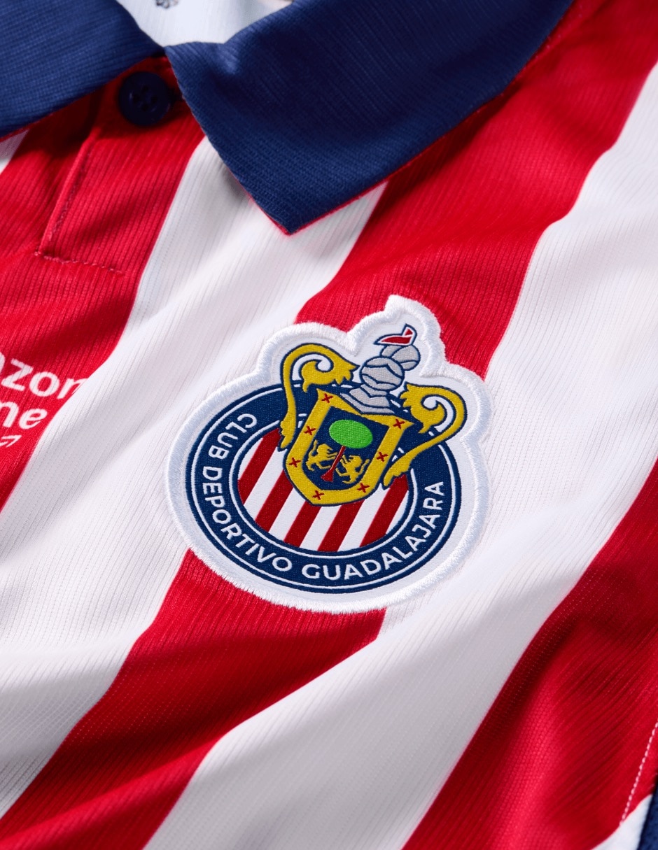Jersey Club Deportivo Guadalajara entrenamiento manga corta para niño 3