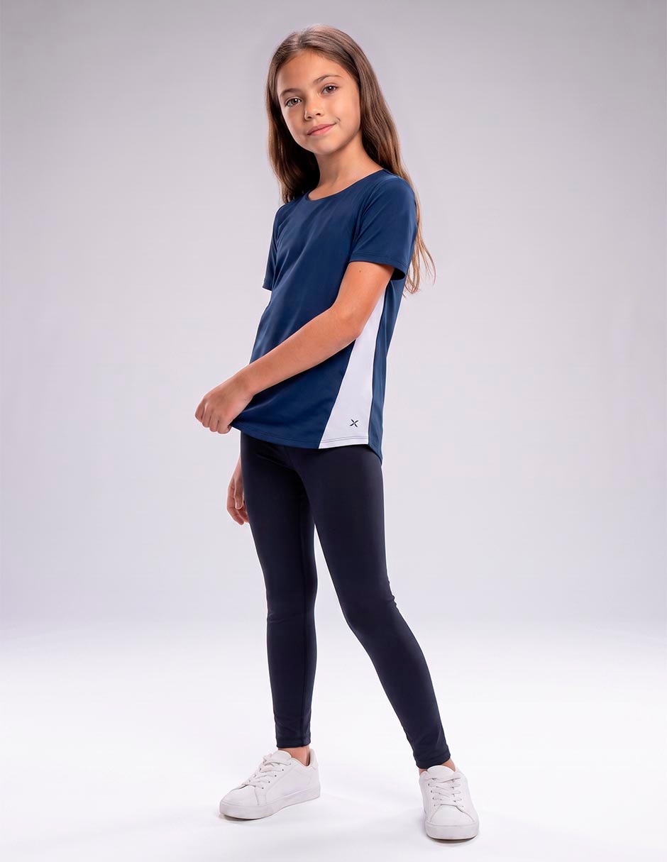 Playera deportiva para entrenamiento para niña