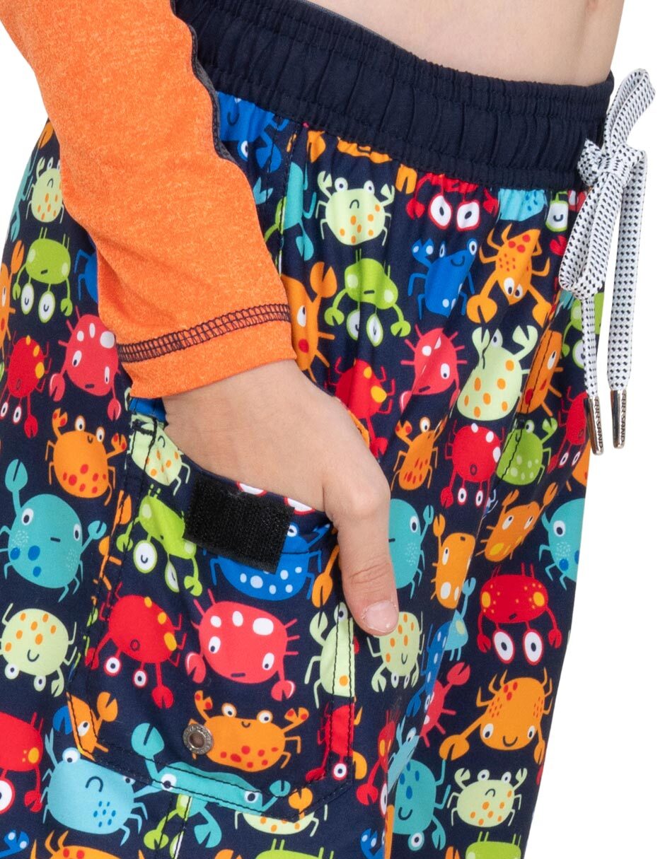 Short con malla Crabs para natación niño 2
