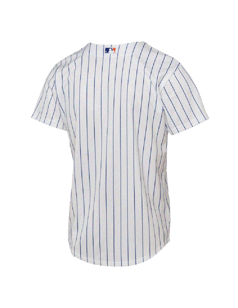 Jersey de new york mets local de manga corta nike game para niño
